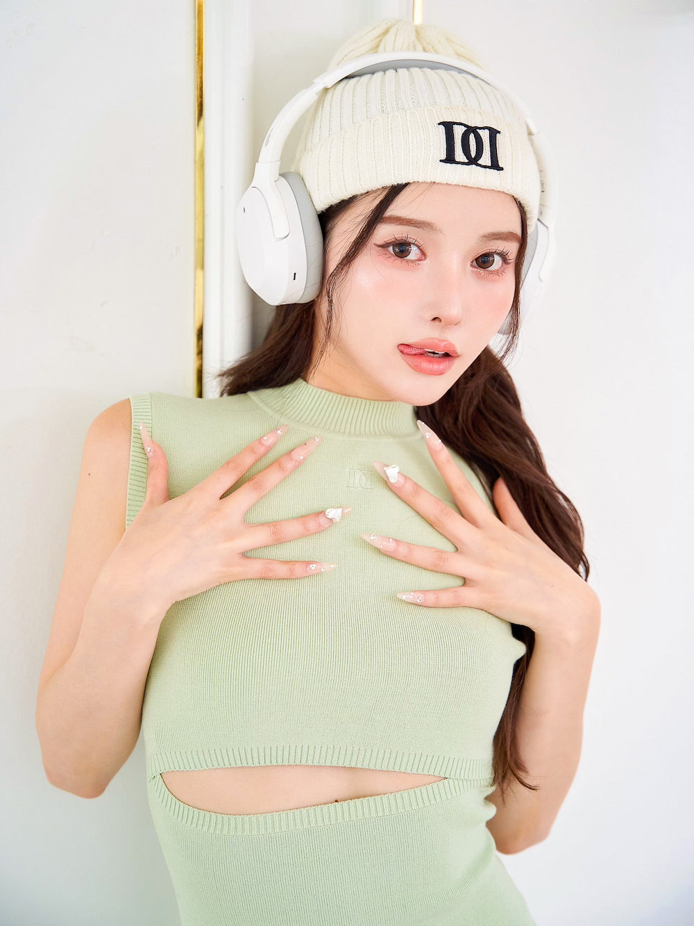 モデル:160cm(着用サイズ:FREE 着用カラー:MNT)