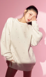 モデル:160cm(着用サイズ:FREE 着用カラー:WHT)