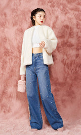 モデル:160cm(着用サイズ:FREE 着用カラー:WHT)