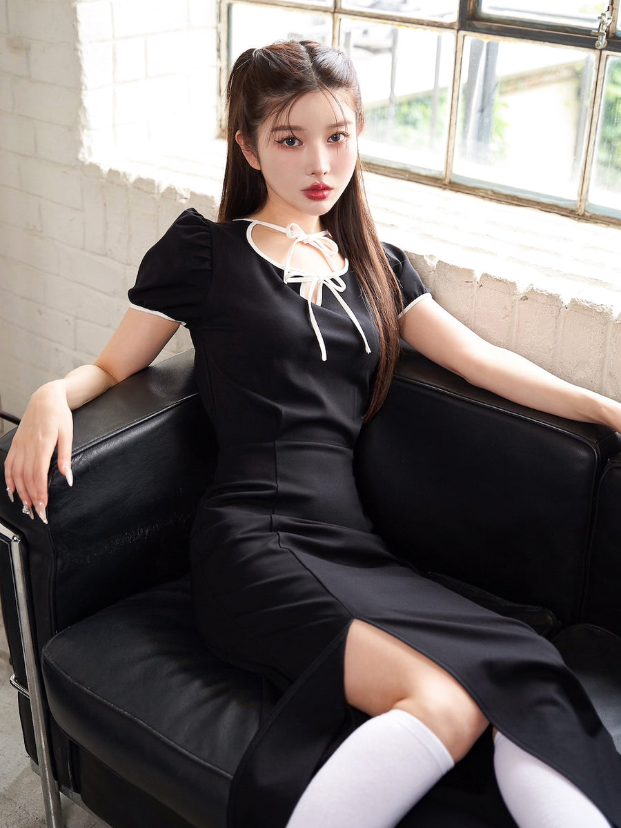モデル:160cm(着用サイズ:FREE 着用カラー:BLK)