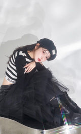 モデル:160cm(着用サイズ:M 着用カラー:BLK)