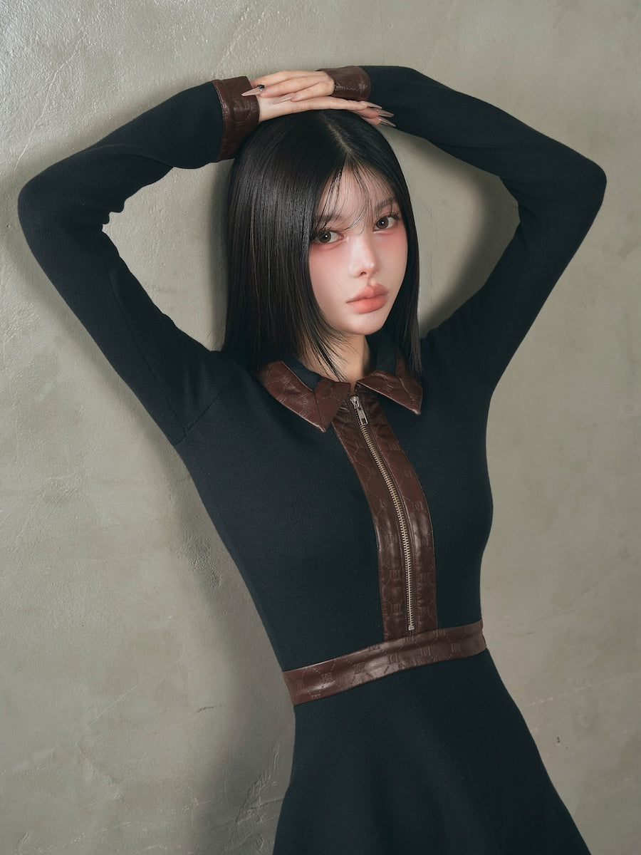 モデル:160cm(着用サイズ:FREE 着用カラー:BLK)