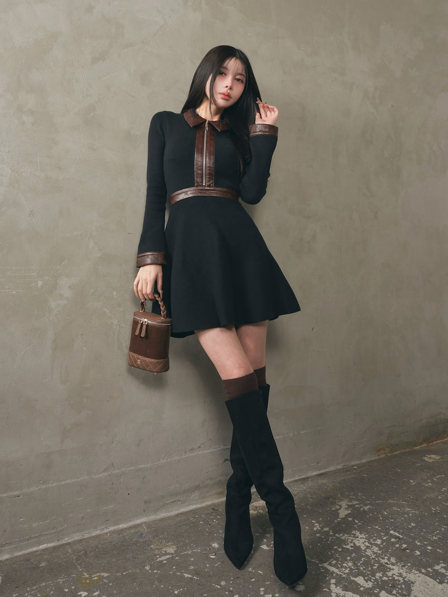 モデル:160cm(着用サイズ:FREE 着用カラー:BLK)