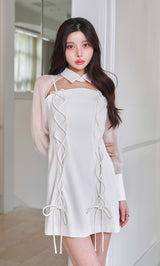 モデル:160cm(着用サイズ:FREE 着用カラー:WHT)