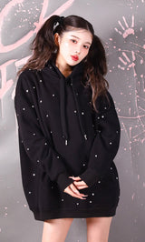 モデル:160cm(着用サイズ:FREE 着用カラー:BLK)