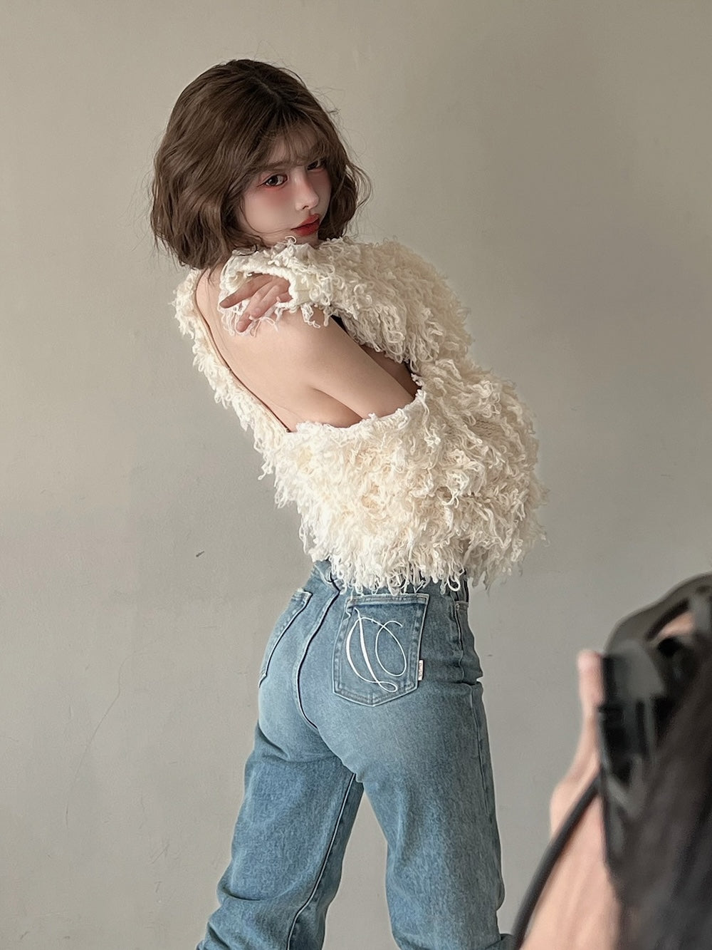 モデル:160cm(着用サイズ:FREE 着用カラー:IVO)