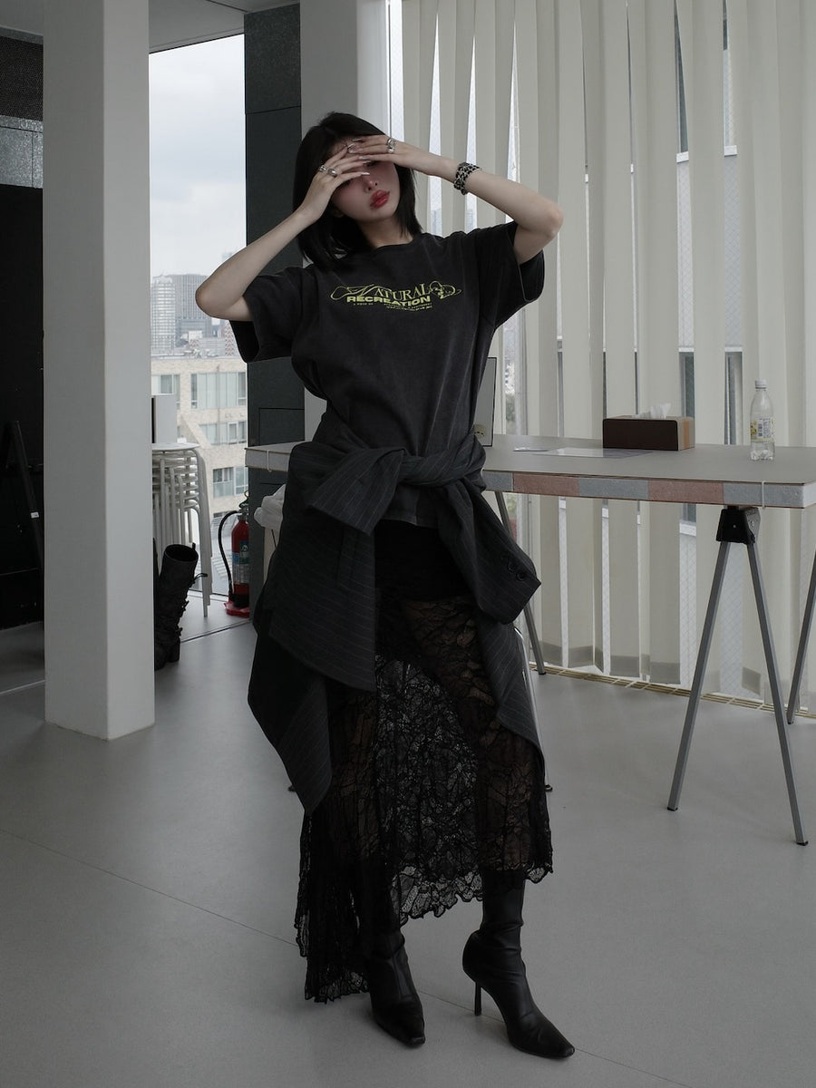 モデル:160cm(着用サイズ:FREE 着用カラー:C-GRY)