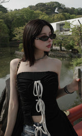 モデル:160cm(着用サイズ:FREE 着用カラー:BLK)