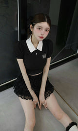 モデル:160cm(着用サイズ:FREE 着用カラー:BLK)