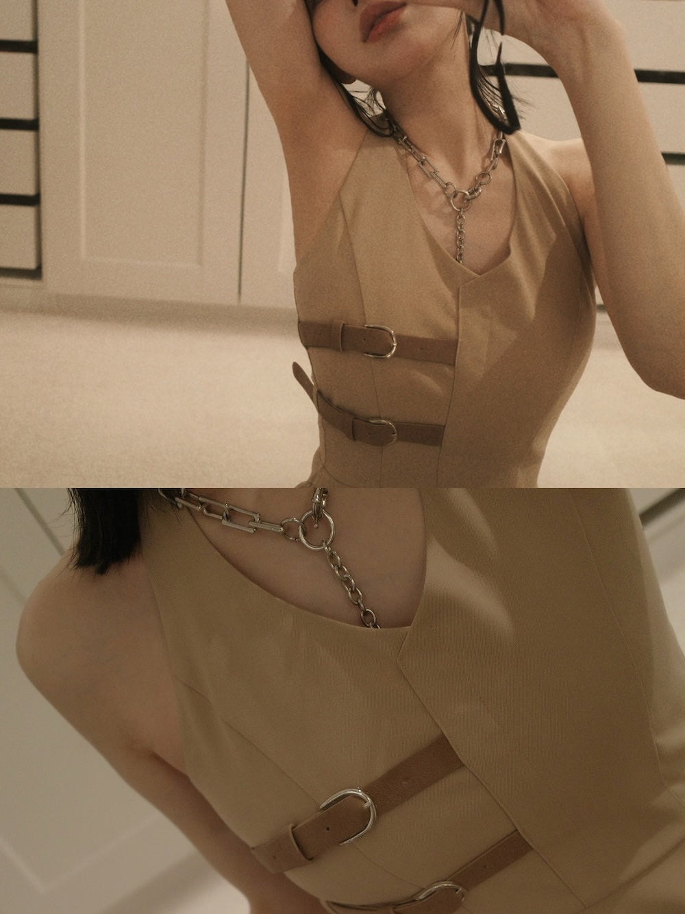 モデル:160cm(着用サイズ:FREE 着用カラー:BEG)