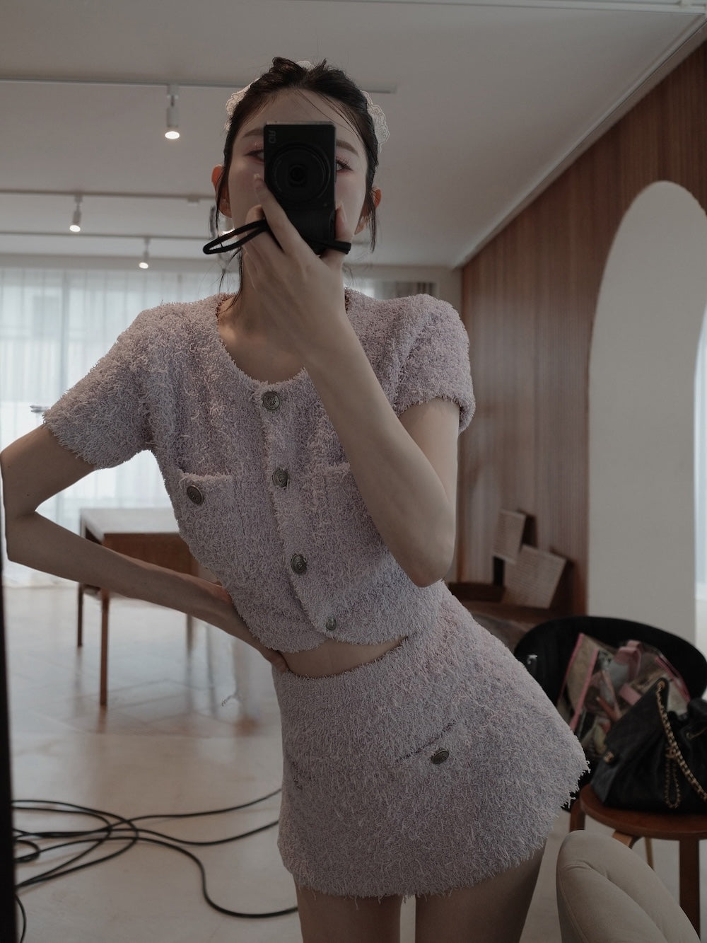 モデル:160cm(着用サイズ:FREE 着用カラー:LLC)