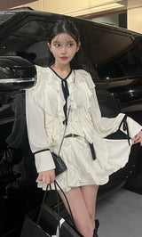 モデル:160cm(着用サイズ:FREE 着用カラー:WHT)