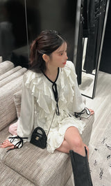 モデル:160cm(着用サイズ:FREE 着用カラー:WHT)