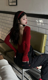 モデル:160cm(着用サイズ:FREE 着用カラー:RED)