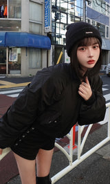 モデル:160cm(着用サイズ:FREE 着用カラー:BLK)