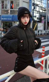 モデル:160cm(着用サイズ:FREE 着用カラー:BLK)