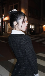 モデル:160cm(着用サイズ:FREE 着用カラー:BLK)