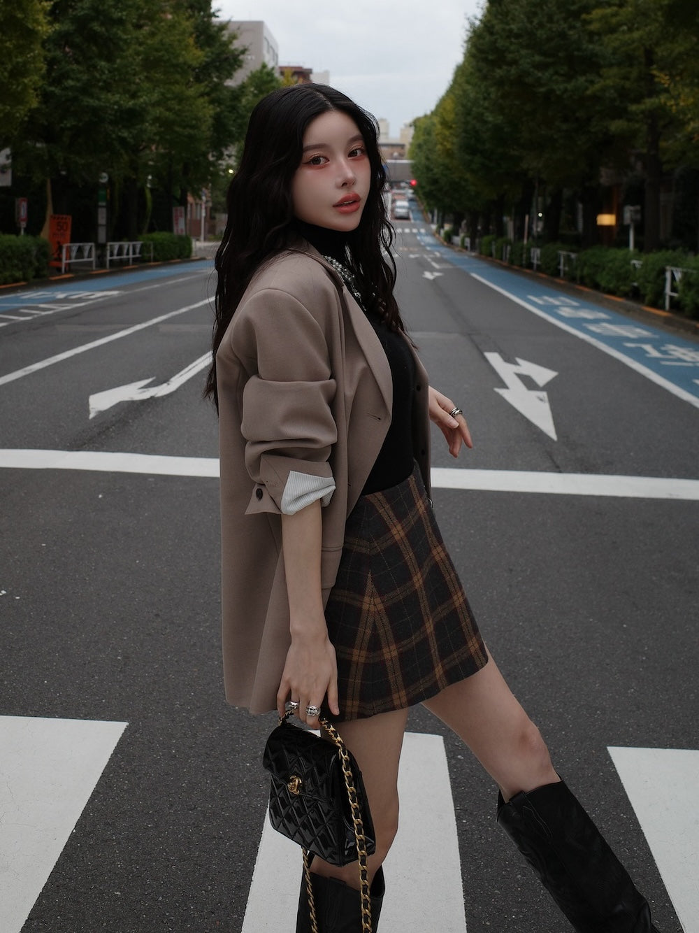 モデル:160cm(着用サイズ:S 着用カラー:GRY)