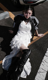 モデル:160cm(着用サイズ:FREE 着用カラー:WHT)