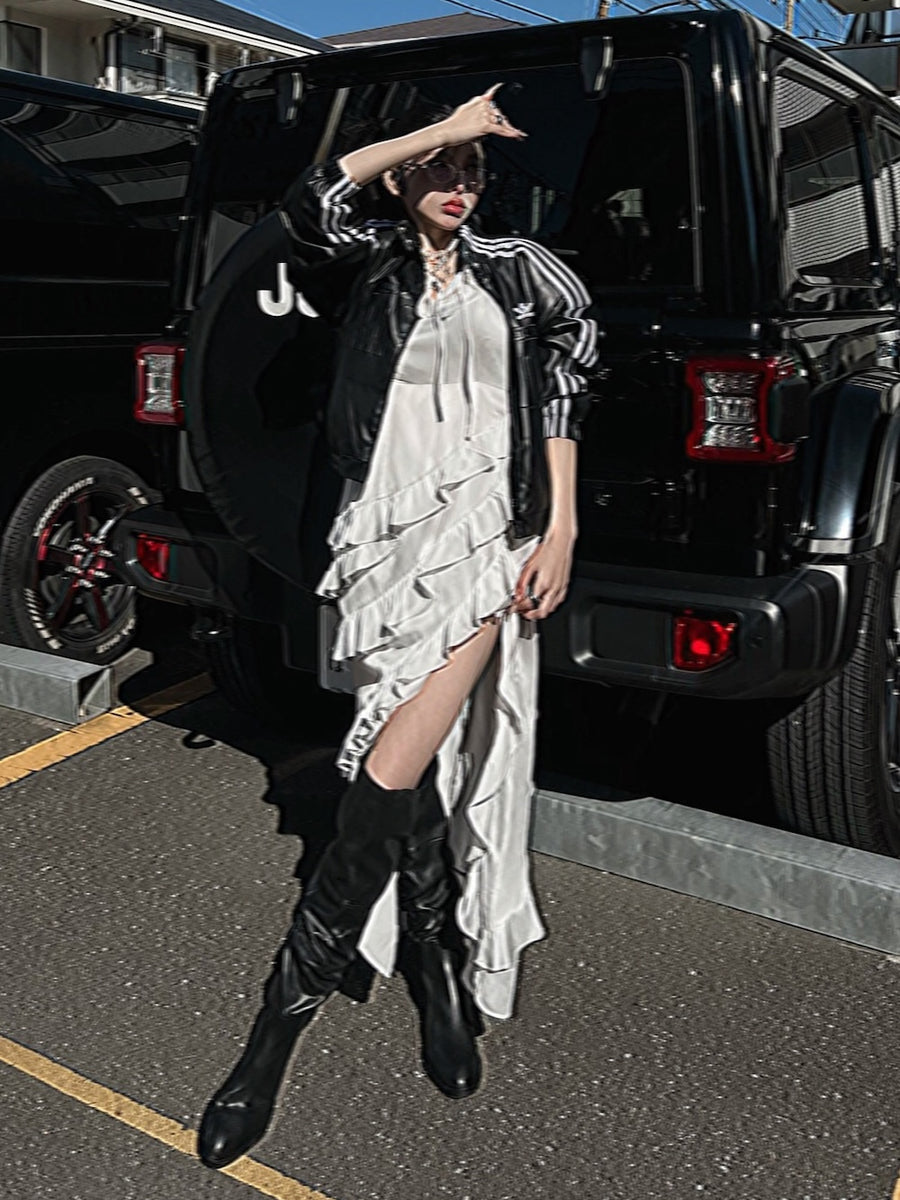 モデル:160cm(着用サイズ:FREE 着用カラー:WHT)