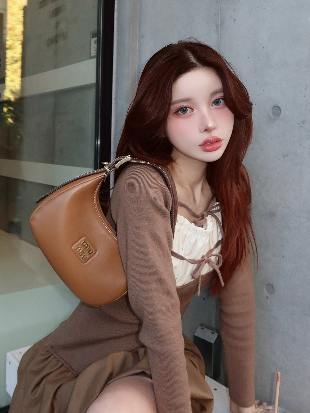モデル:160cm(着用サイズ:FREE 着用カラー:MOC)