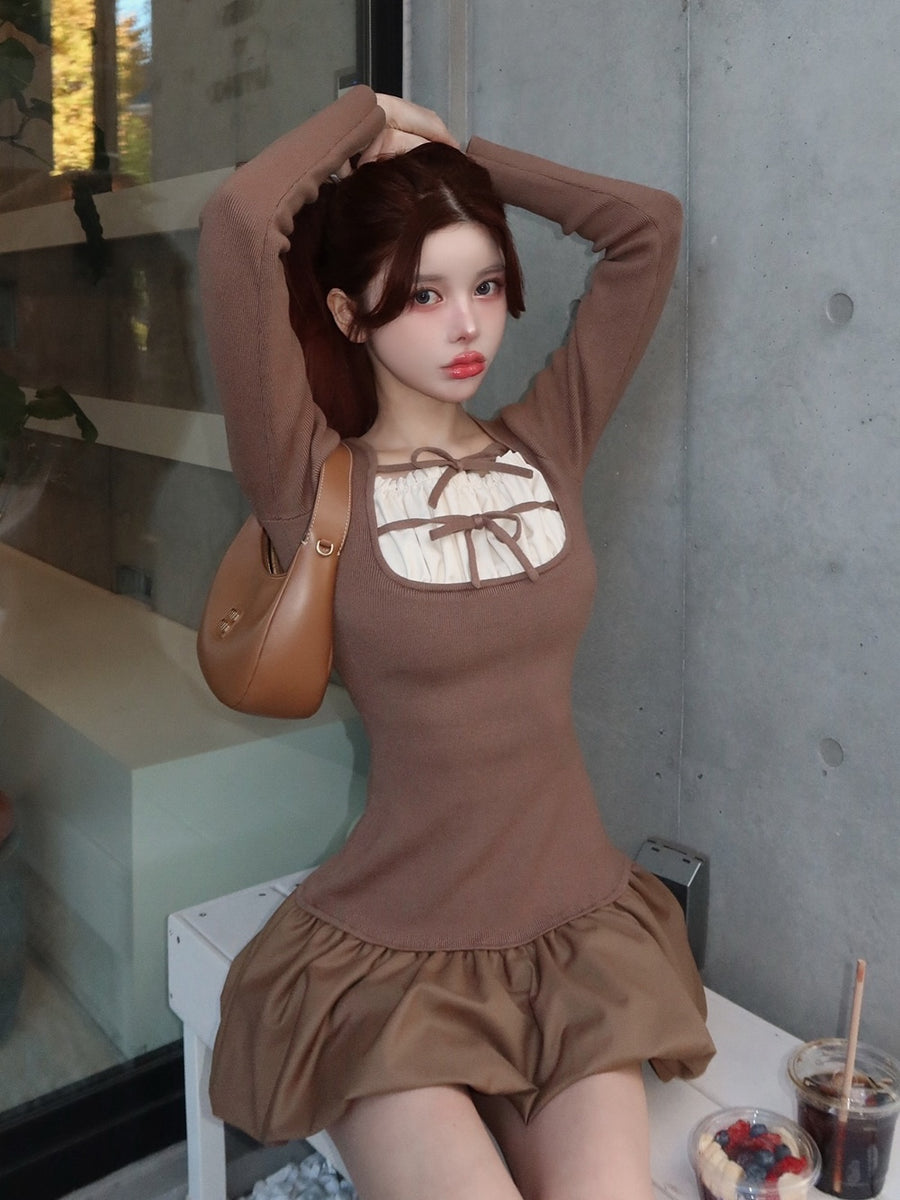 モデル:160cm(着用サイズ:FREE 着用カラー:MOC)