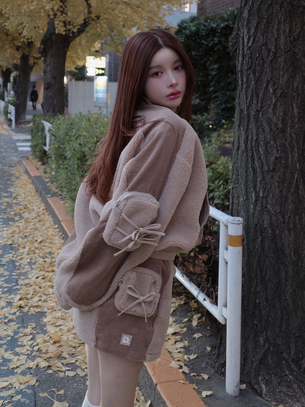 モデル:160cm(着用サイズ:FREE 着用カラー:BEG)