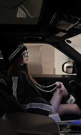 モデル:160cm(着用サイズ:FREE 着用カラー:BLK)