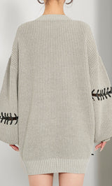 モデル:158cm(着用サイズ:FREE 着用カラー:GRY)