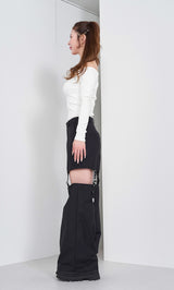 モデル:158cm(着用サイズ:S 着用カラー:BLK)