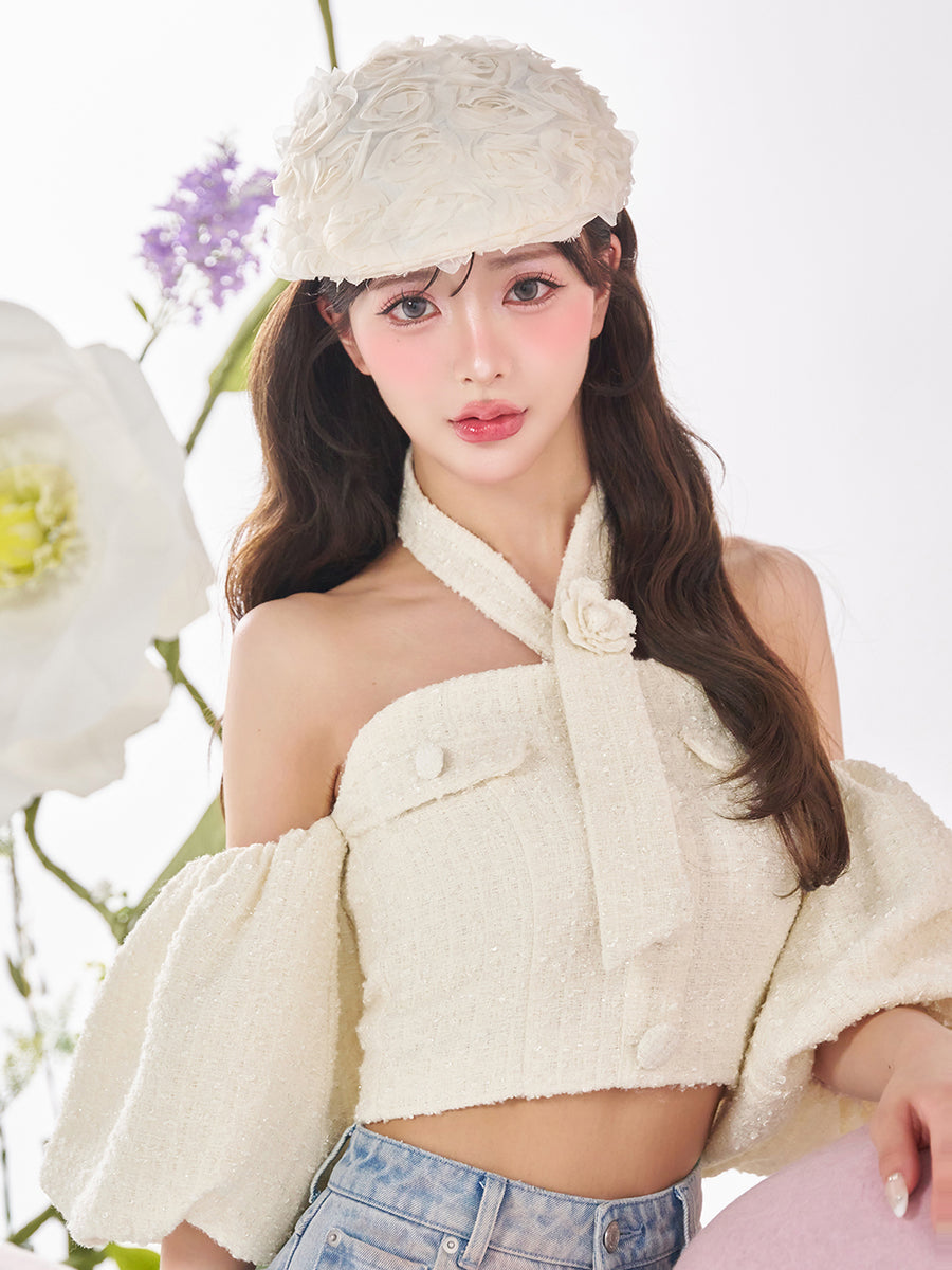 モデル:158cm(着用サイズ:FREE 着用カラー:WHT)