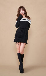モデル:156cm(着用サイズ:FREE 着用カラー:BLK)