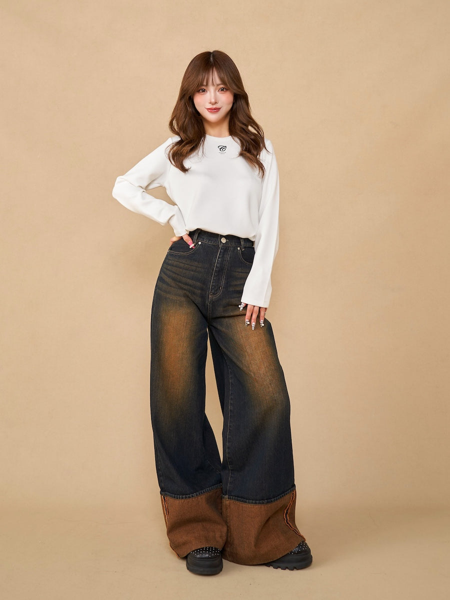 モデル:158cm(着用サイズ:FREE 着用カラー:C)