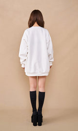 モデル:158cm(着用サイズ:FREE 着用カラー:WHT)