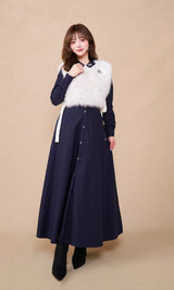 モデル:158cm(着用サイズ:FREE 着用カラー:NVY)