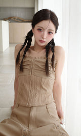 モデル:158cm(着用サイズ:S 着用カラー:BEG)