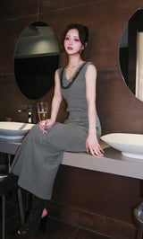 モデル:158cm(着用サイズ:FREE 着用カラー:GRY)