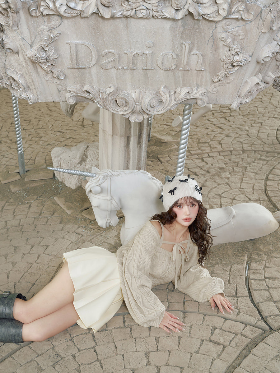 モデル:158cm(着用サイズ:FREE 着用カラー:IVO)