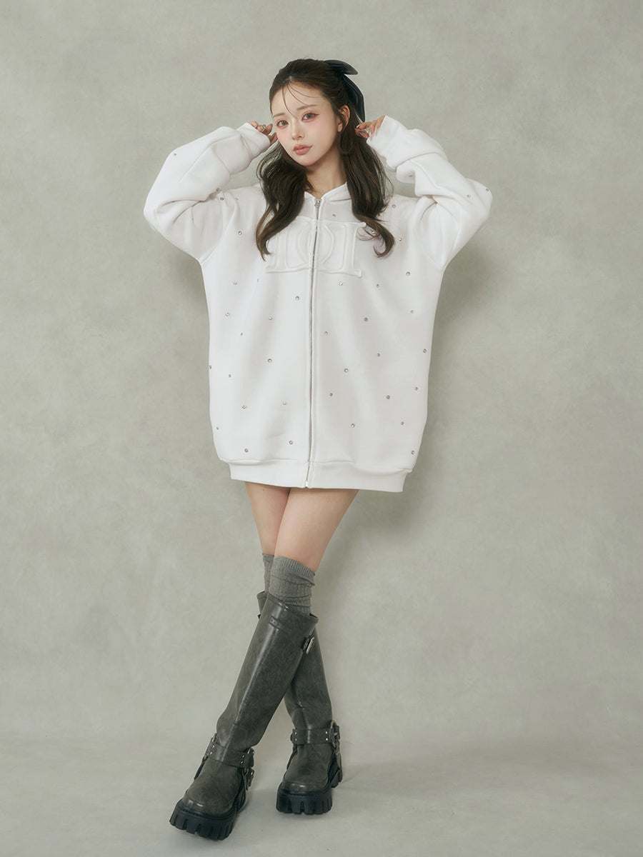 モデル:158cm(着用サイズ:FREE 着用カラー:WHT)