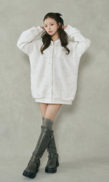 モデル:158cm(着用サイズ:FREE 着用カラー:WHT)