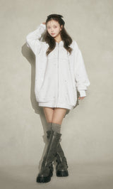 モデル:158cm(着用サイズ:FREE 着用カラー:WHT)