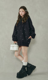 モデル:158cm(着用サイズ:FREE 着用カラー:BLK)
