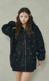 モデル:158cm(着用サイズ:FREE 着用カラー:BLK)