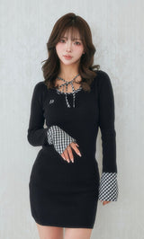 モデル:158cm(着用サイズ:FREE 着用カラー:BLK)