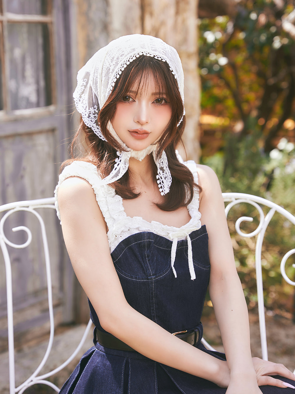 モデル:158cm(着用サイズ:FREE 着用カラー:IND)