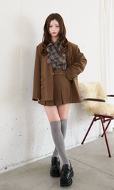 モデル:158cm(着用サイズ:FREE 着用カラー:BRN)