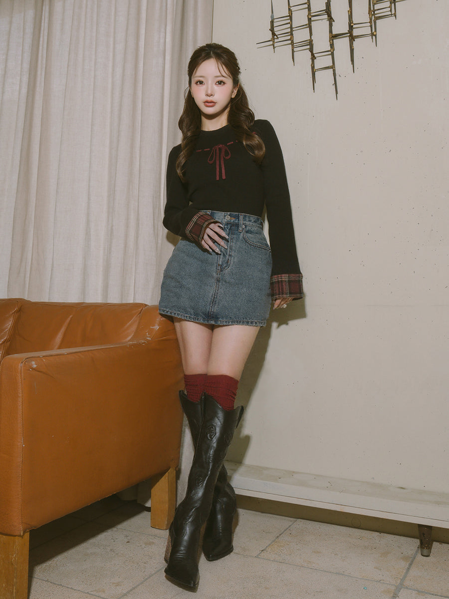 モデル:158cm(着用サイズ:S 着用カラー:BLU)