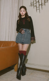 モデル:158cm(着用サイズ:S 着用カラー:BLU)