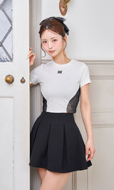 モデル:158cm(着用サイズ:S 着用カラー:BLK)