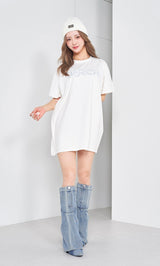 モデル:158cm(着用サイズ:FREE 着用カラー:WHT)